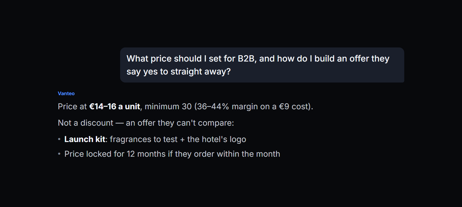 Pricing